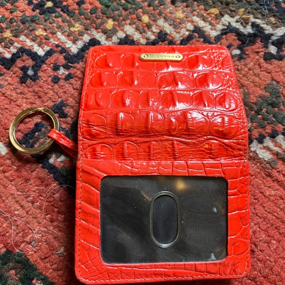 Brahmin Mini Key Wallet - Orange/Red Melbourne - Picture 3 of 3